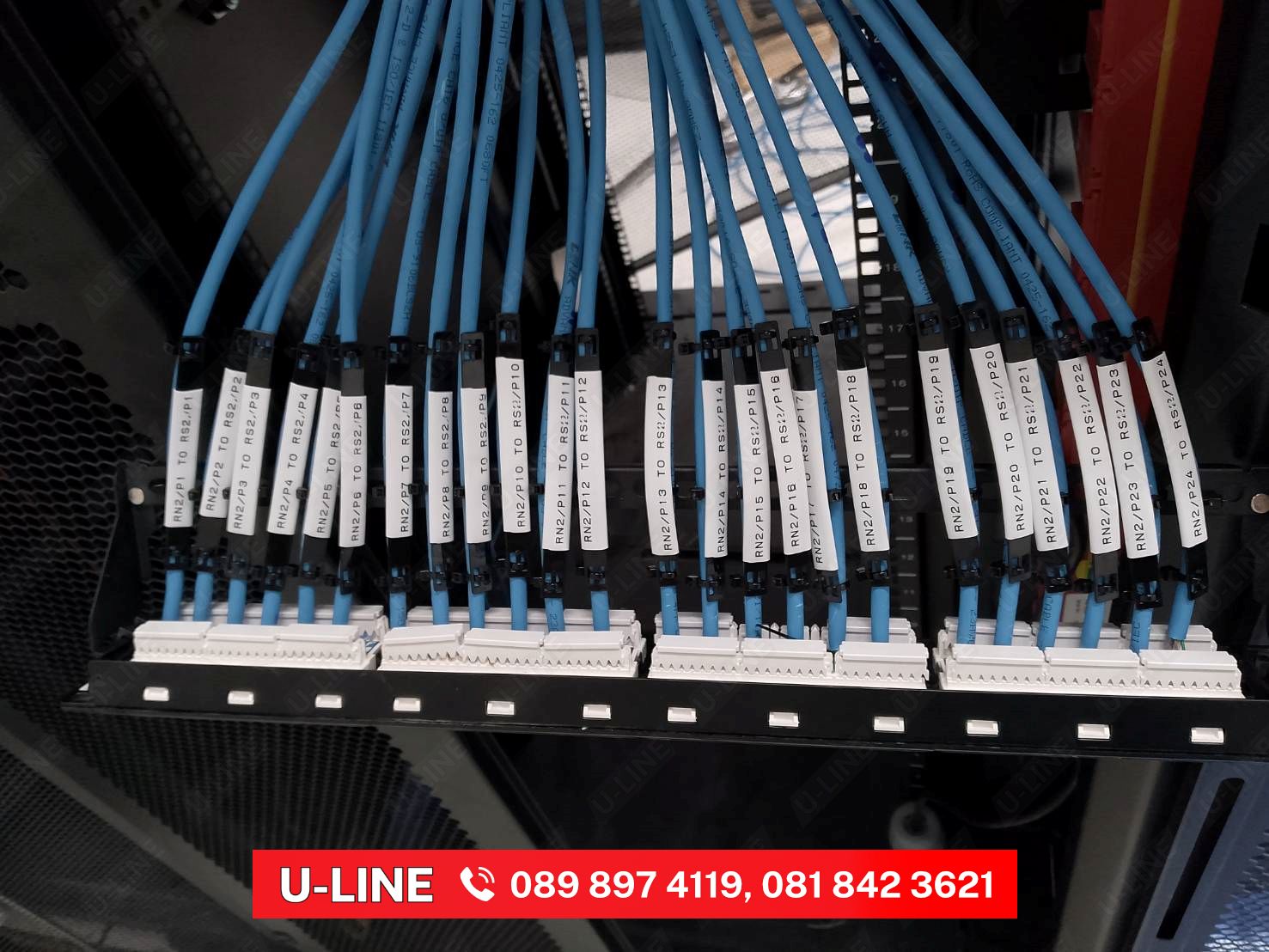 งาน Wiring UTP ห้อง Server สำนักงานย่านถนนเพชรบุรี