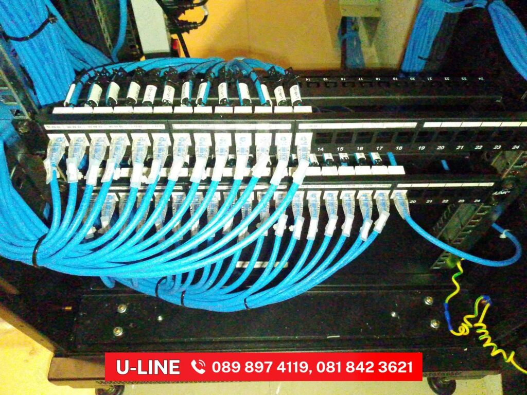 สาย LAN UTP ในตู้แร็ค