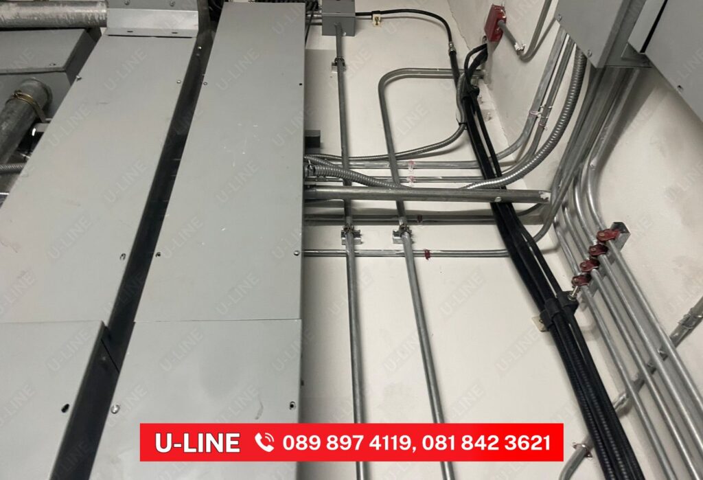 fiber optic cable in flexible conduit